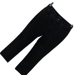 TALBOTS! SUPER FINE WALE BROWN CORDUROY HIGH WAIST STRAIGHT PANTS, SLACKS! SZ 2P